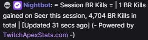 Session Legend BR Kills